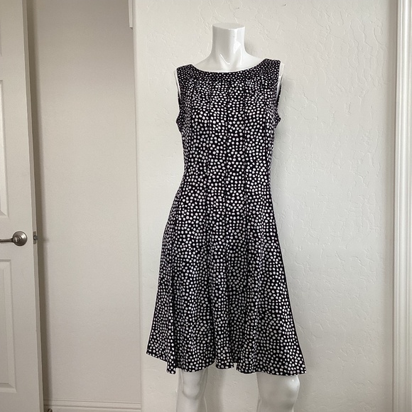 Perceptions New York Dresses & Skirts - Perceptions New York women’s dress, black with white dots, sz M, sleeveless
